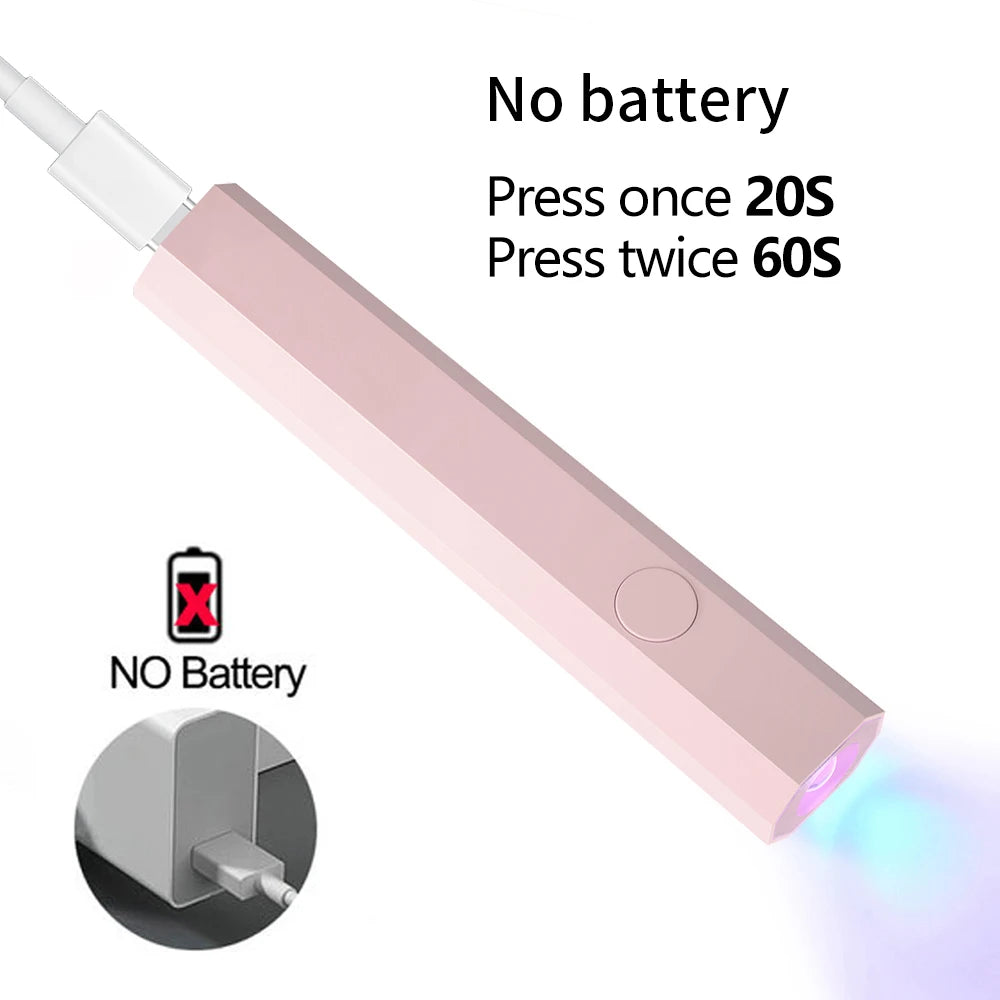 Convenient Handheld UV/LED Nail Lamp Set Handheld Light with Stand